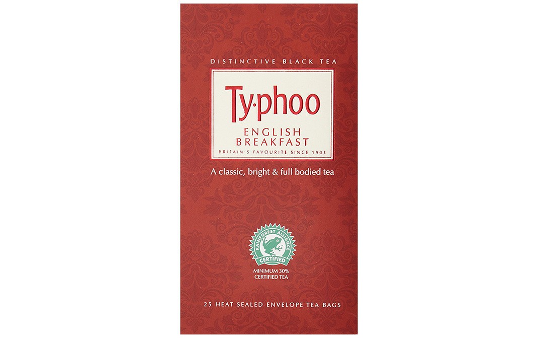 Typhoo English Breakfast A Classic, bright & full bodied tea   Box  25 pcs